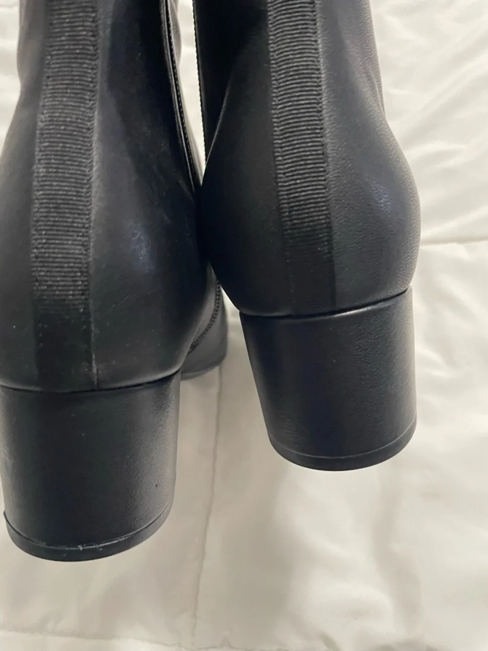 Birdies Black Leather Ankle Booties - Picture 6 of 10